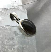 Lade das Bild in den Galerie-Viewer, Turmalin braun (Dravit) massive Silberfassung,Anhänger