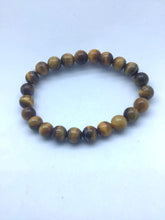 Lade das Bild in den Galerie-Viewer, Tigerauge Armband mit Stretch,“Schutzstein „