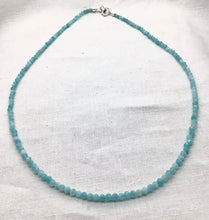 Lade das Bild in den Galerie-Viewer, Amazonit Kette,faccettiert,