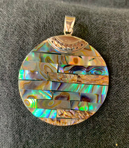Abalone Anhänger mit 925 er Silberfassung