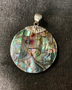 Abalone Anhänger mit 925 er Silberfassung