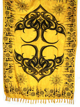 Lade das Bild in den Galerie-Viewer, Sarong: Orange/Sonnengelb-Pfeil (Etno/Keltisch) - Steineladen Larimar
