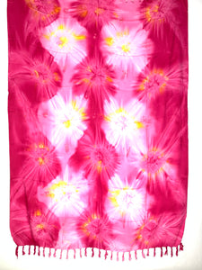 Sarong: Pink-Rosa-Weiße (Batik) - Steineladen Larimar
