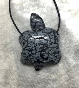 Schneeflocken Obsidian Schildkröte