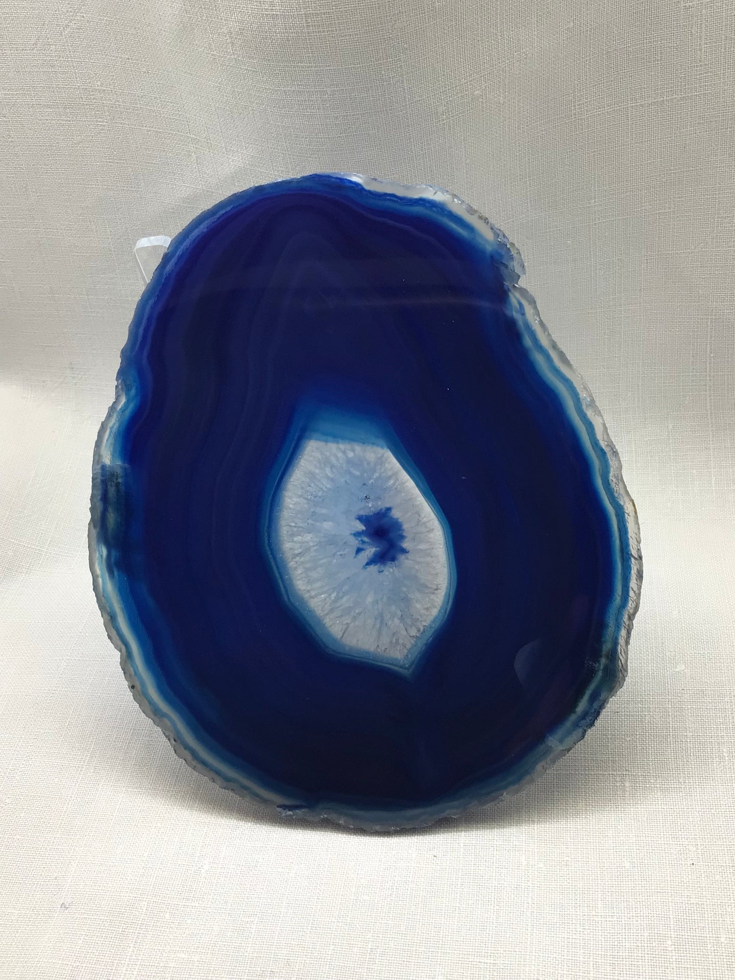 Achatscheibe blau ( gefärbt)